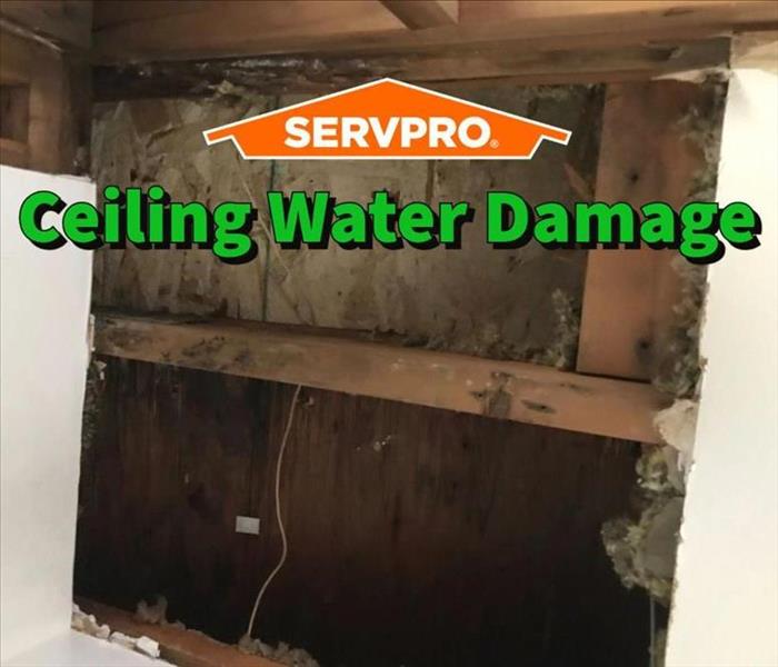 Ceiling water damage inside of an Atlanta home.